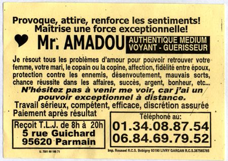 Cliquez pour voir la fiche dtaille de AMADOU