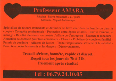 Cliquez pour voir la fiche dtaille de AMARA