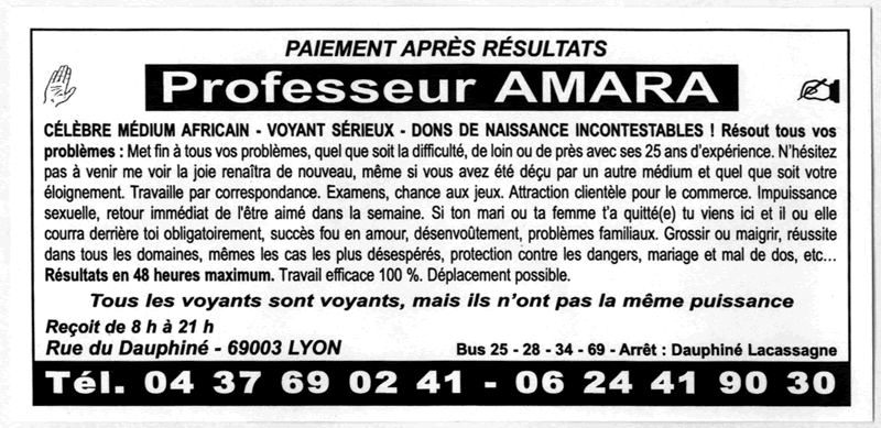 Professeur AMARA, Lyon