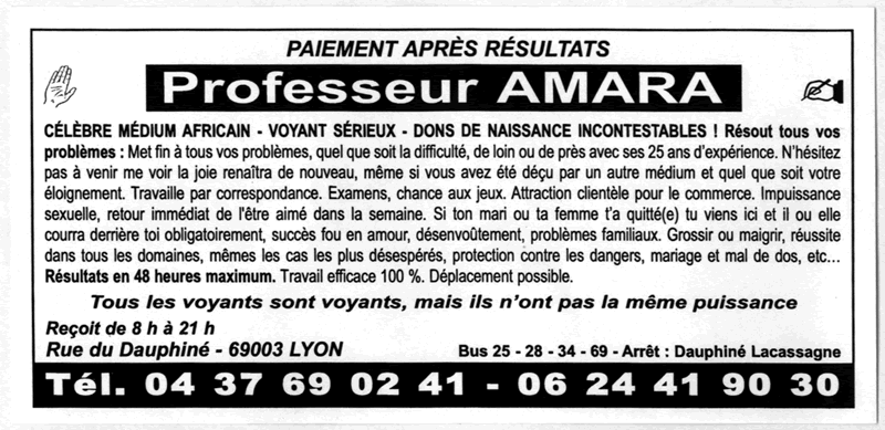 Cliquez pour voir la fiche dtaille de AMARA