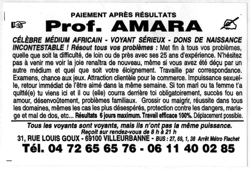 Professeur AMARA, Villeurbanne