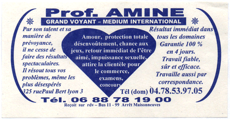 Professeur AMINE, Lyon