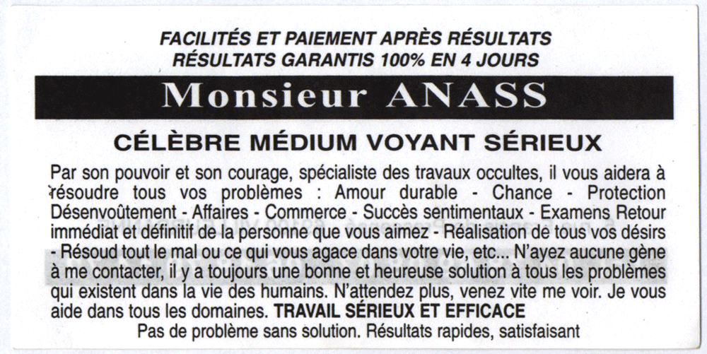 Monsieur ANASS, Villeurbanne