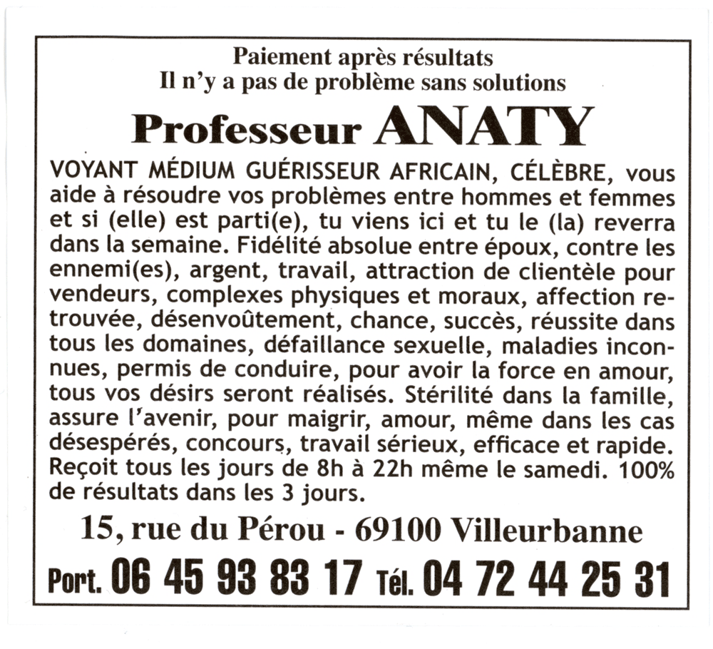 Cliquez pour voir la fiche détaillée de ANATY
