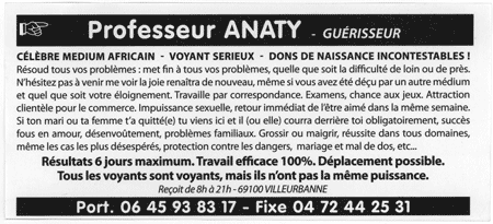 Cliquez pour voir la fiche dtaille de ANATY