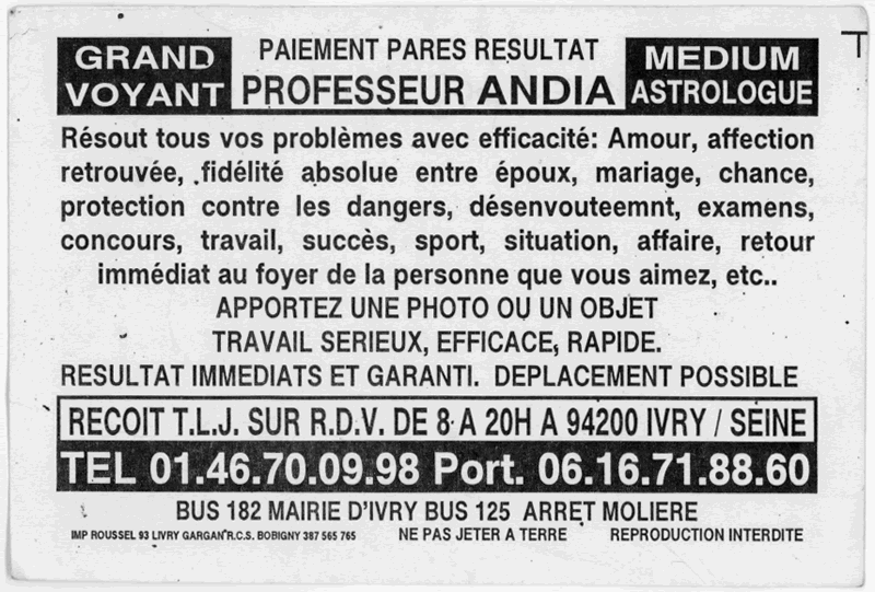 Professeur ANDIA, Val de Marne