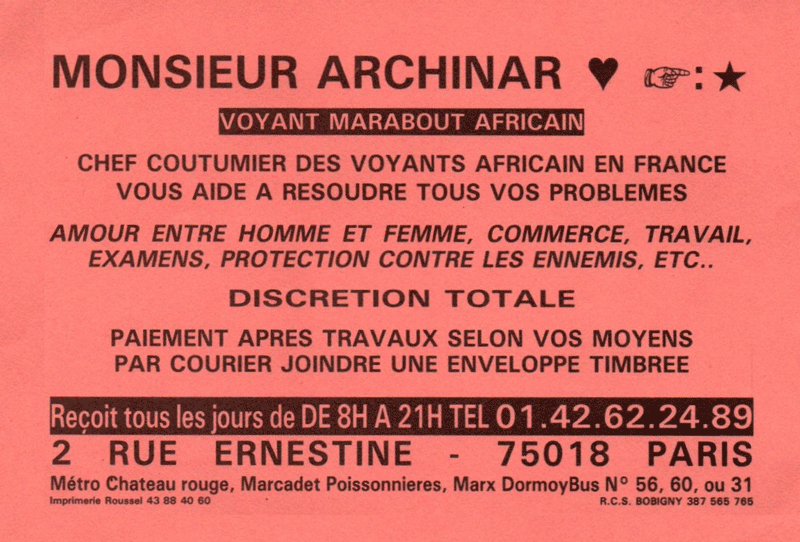 Monsieur ARCHINAR, Paris