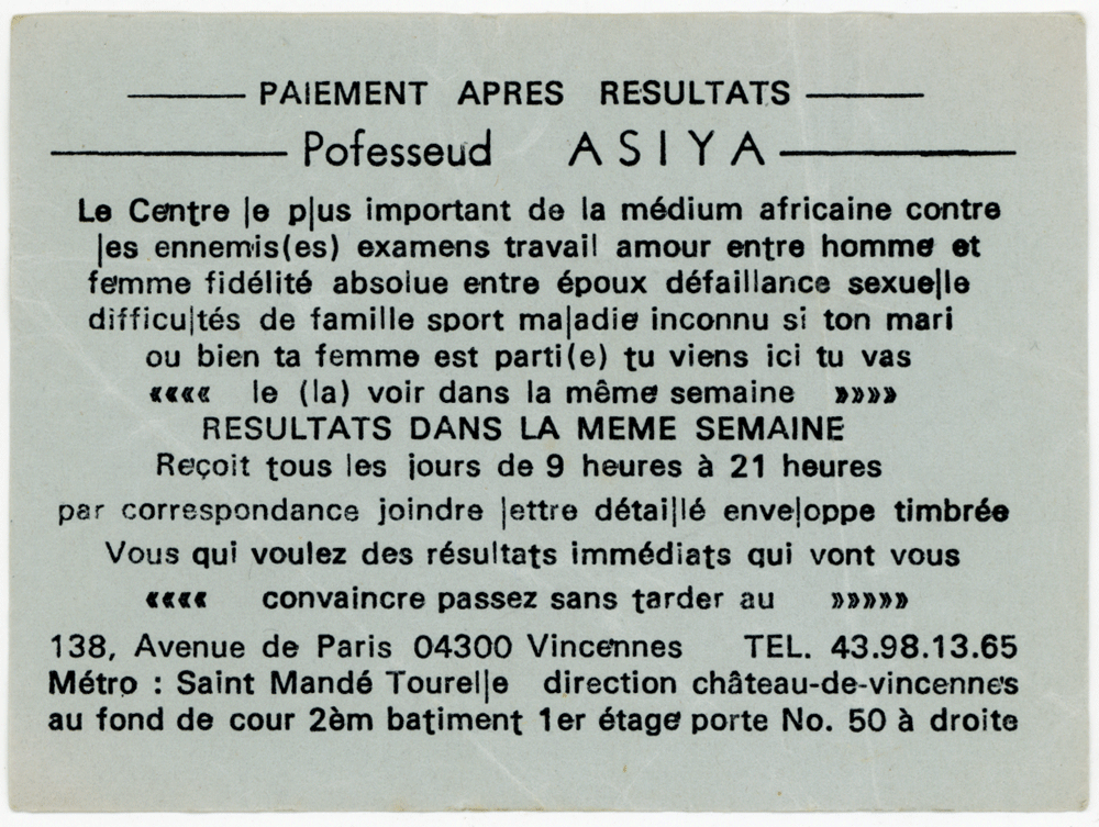 Professeur ASIYA, Val de Marne