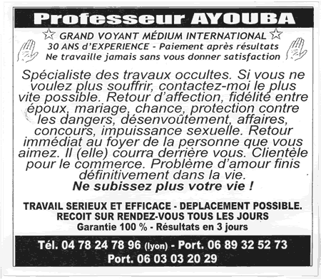 Cliquez pour voir la fiche dtaille de AYOUBA