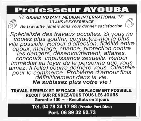 Cliquez pour voir la fiche dtaille de AYOUBA