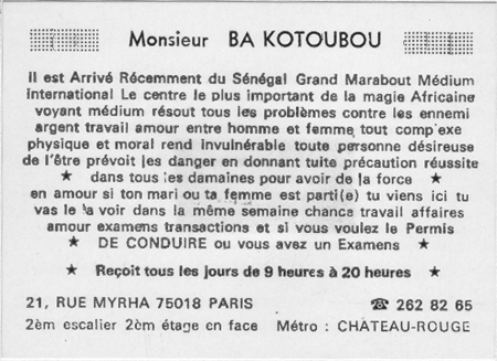 Cliquez pour voir la fiche dtaille de BA KOTOUBOU