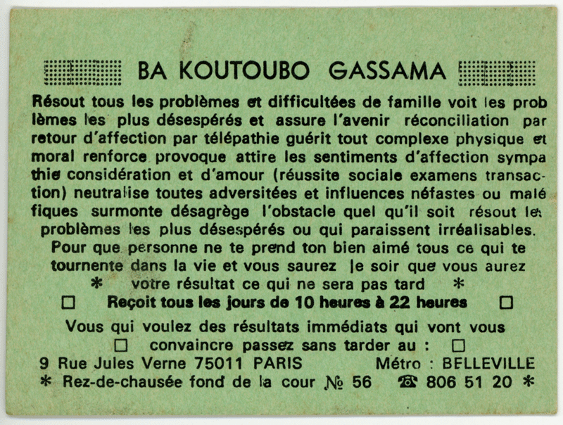 Cliquez pour voir la fiche détaillée de BA KOUTOUBO GASSAMA