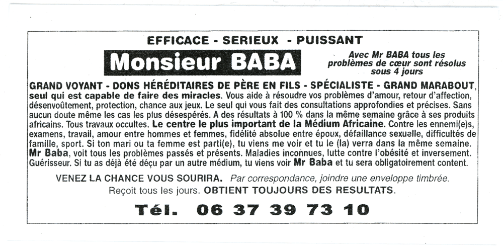 Cliquez pour voir la fiche détaillée de BABA