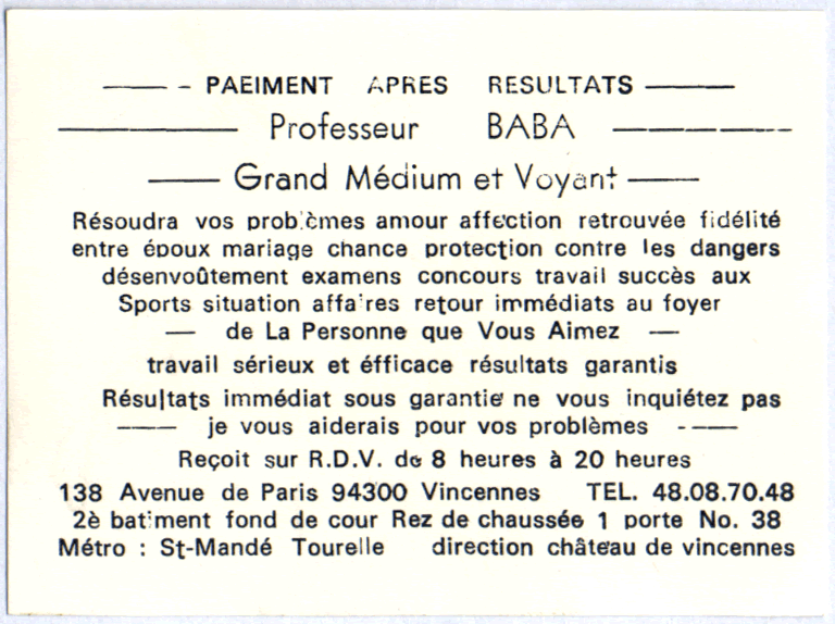 Cliquez pour voir la fiche dtaille de BABA