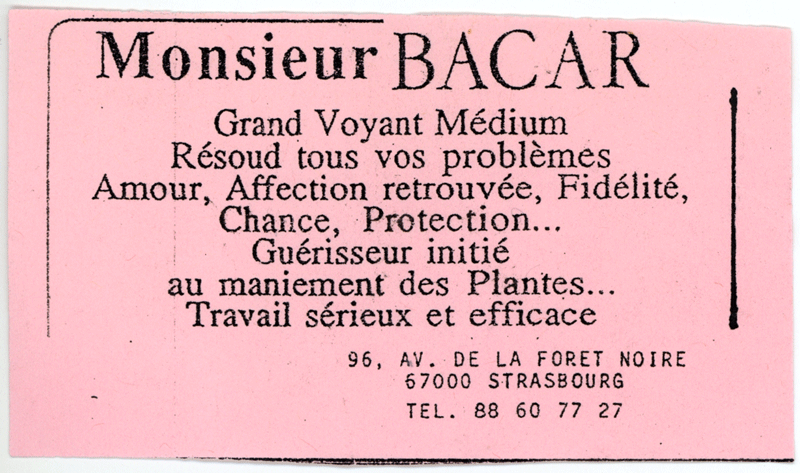 Cliquez pour voir la fiche dtaille de BACAR