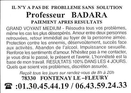 Professeur BADARA, Yvelines