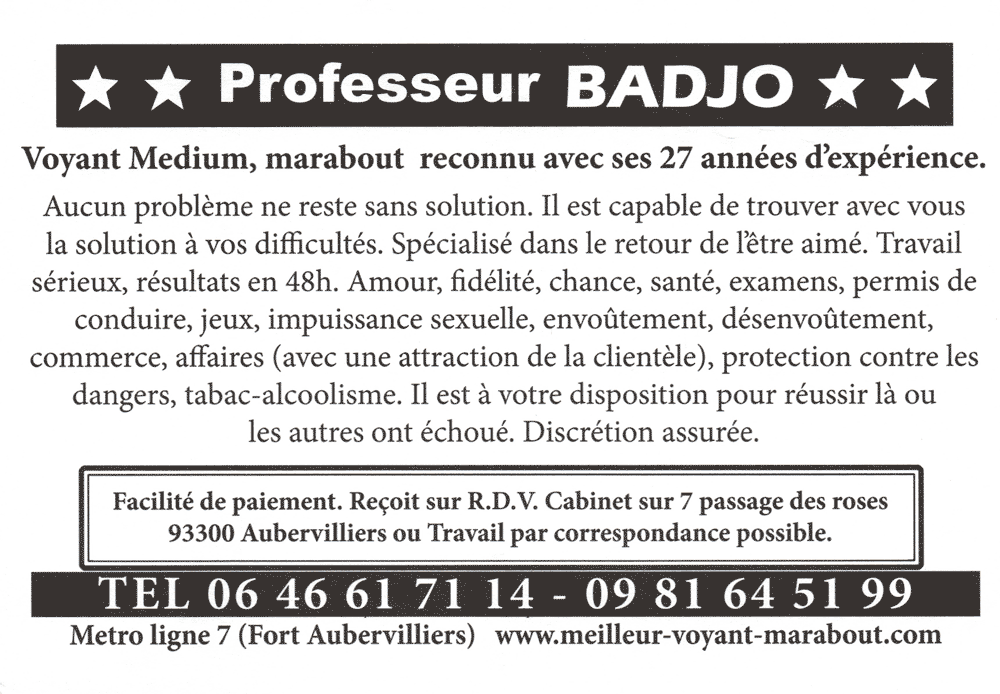 Cliquez pour voir la fiche dtaille de BADJO