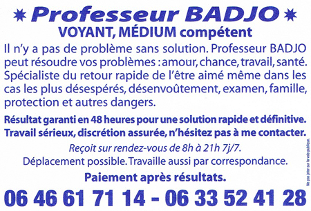 Cliquez pour voir la fiche dtaille de BADJO