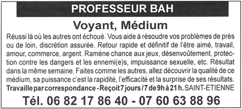 Professeur BAH, Saint-Etienne
