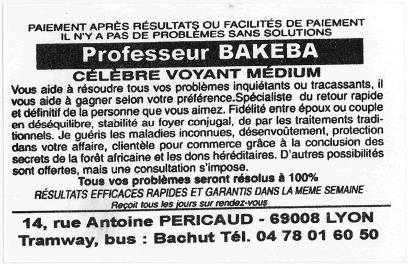 Professeur BAKEBA, Lyon