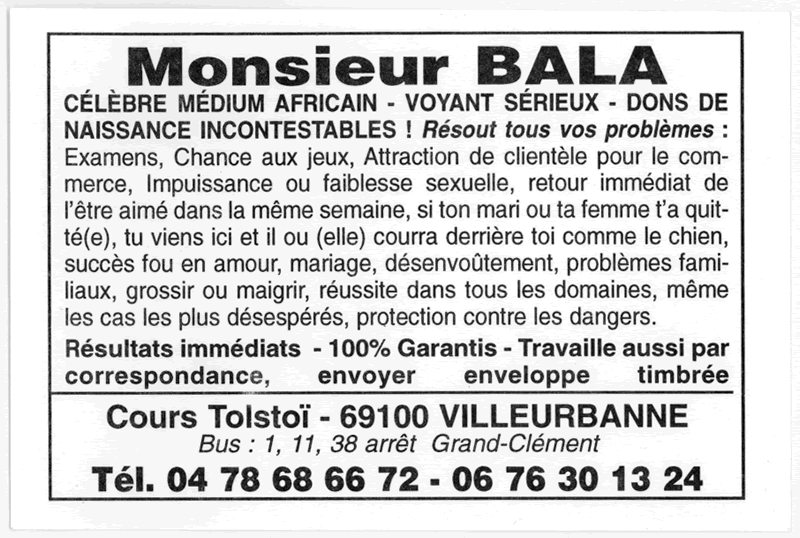 Monsieur BALA, Villeurbanne