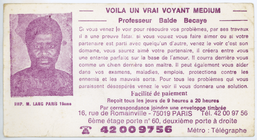 Professeur Balde Becaye, Paris