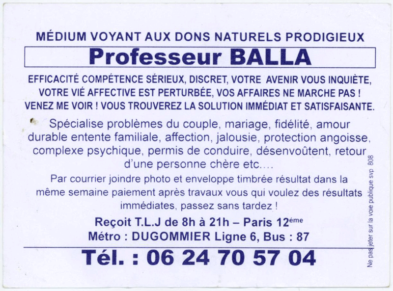 Cliquez pour voir la fiche dtaille de BALLA