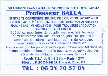 Cliquez pour voir la fiche dtaille de BALLA