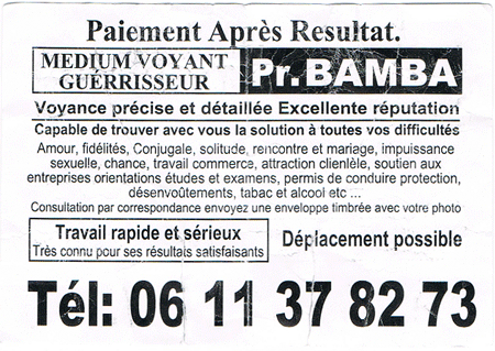 Professeur BAMBA, (indtermin)