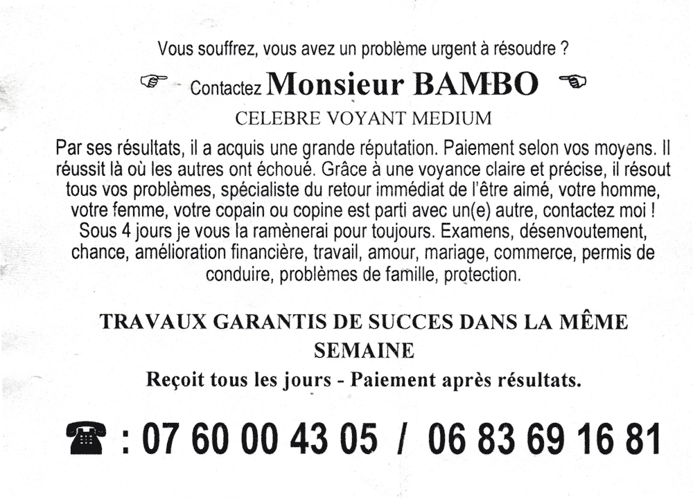 Cliquez pour voir la fiche dtaille de BAMBO