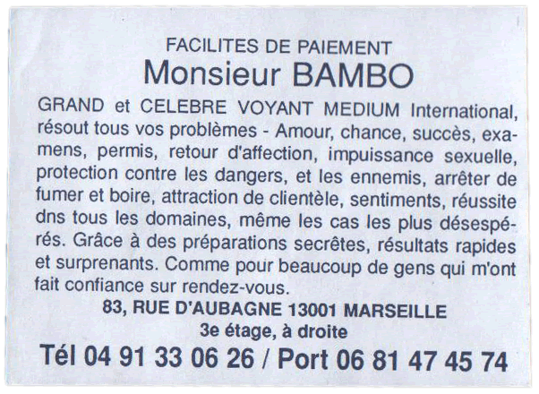 Cliquez pour voir la fiche dtaille de BAMBO