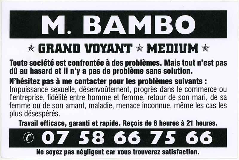 Monsieur BAMBO, (indtermin)