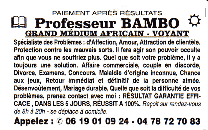 Cliquez pour voir la fiche dtaille de BAMBO