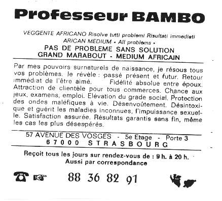 Cliquez pour voir la fiche dtaille de BAMBO