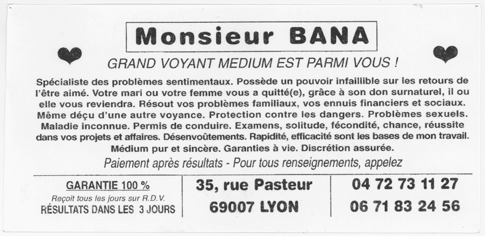 Monsieur BANA, Lyon