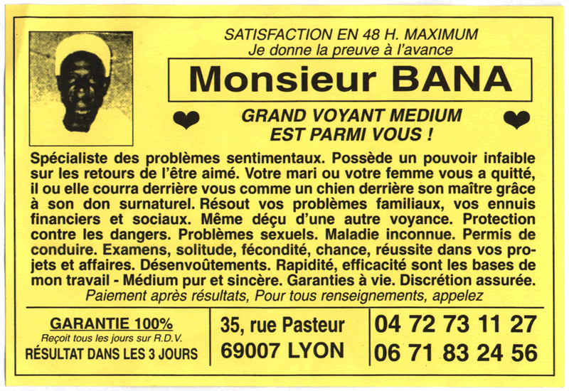 Monsieur BANA, Lyon