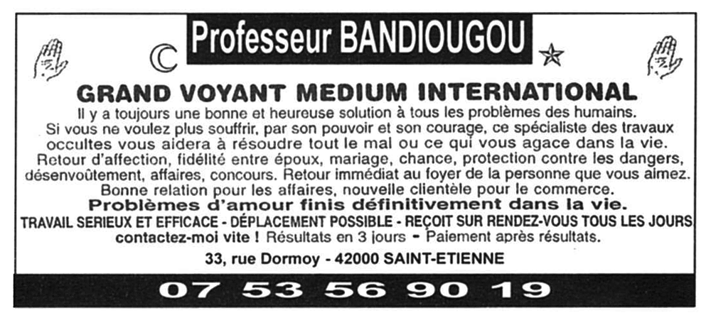 Professeur BANDIOUGOU, Saint-Etienne