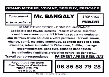 Monsieur BANGALY, Rouen