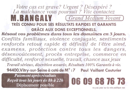 Cliquez pour voir la fiche dtaille de BANGALY