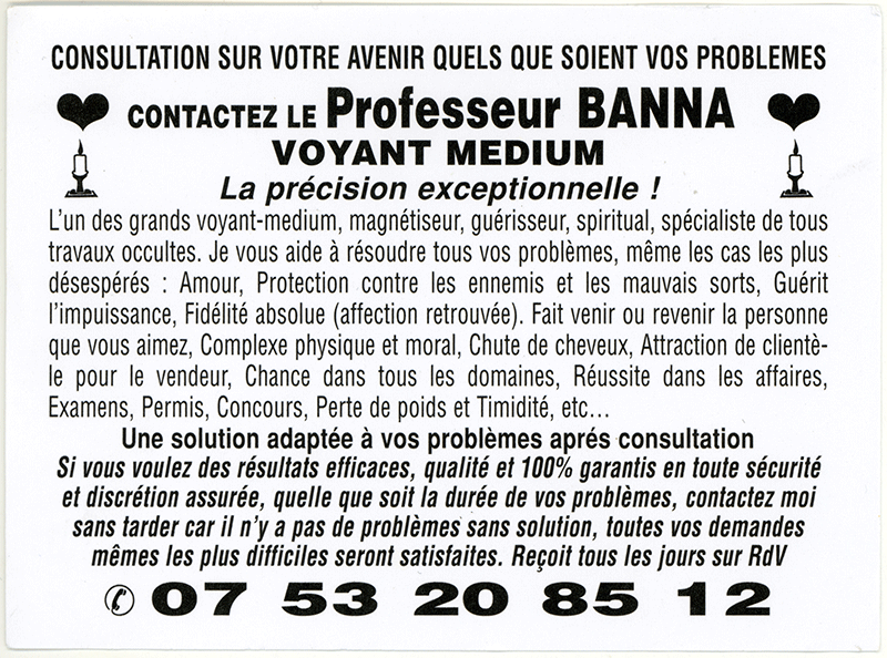 Professeur BANNA, (indtermin)