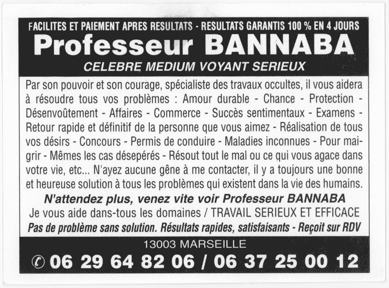 Cliquez pour voir la fiche dtaille de BANNABA