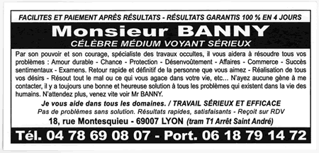 Monsieur BANNY, Lyon