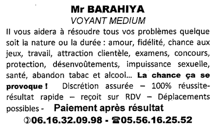 Monsieur BARAHIYA, Bordeaux