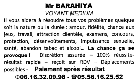 Cliquez pour voir la fiche dtaille de BARAHIYA