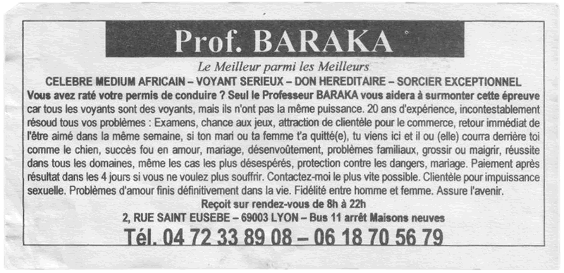 Professeur BARAKA, Lyon