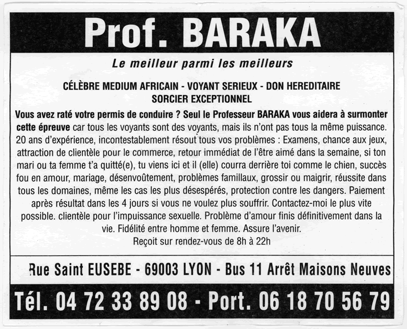 Professeur BARAKA, Lyon