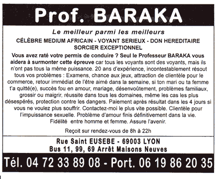 Professeur BARAKA, Lyon
