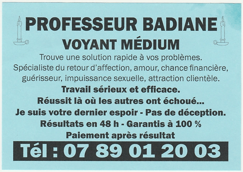 Professeur BADIANE, Charente