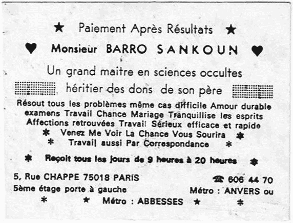 Cliquez pour voir la fiche dtaille de BARRO SANKOUN