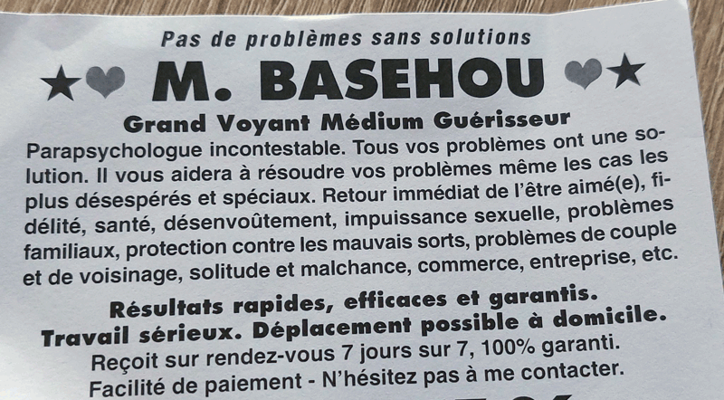 Monsieur BASEHOU, (indéterminé)